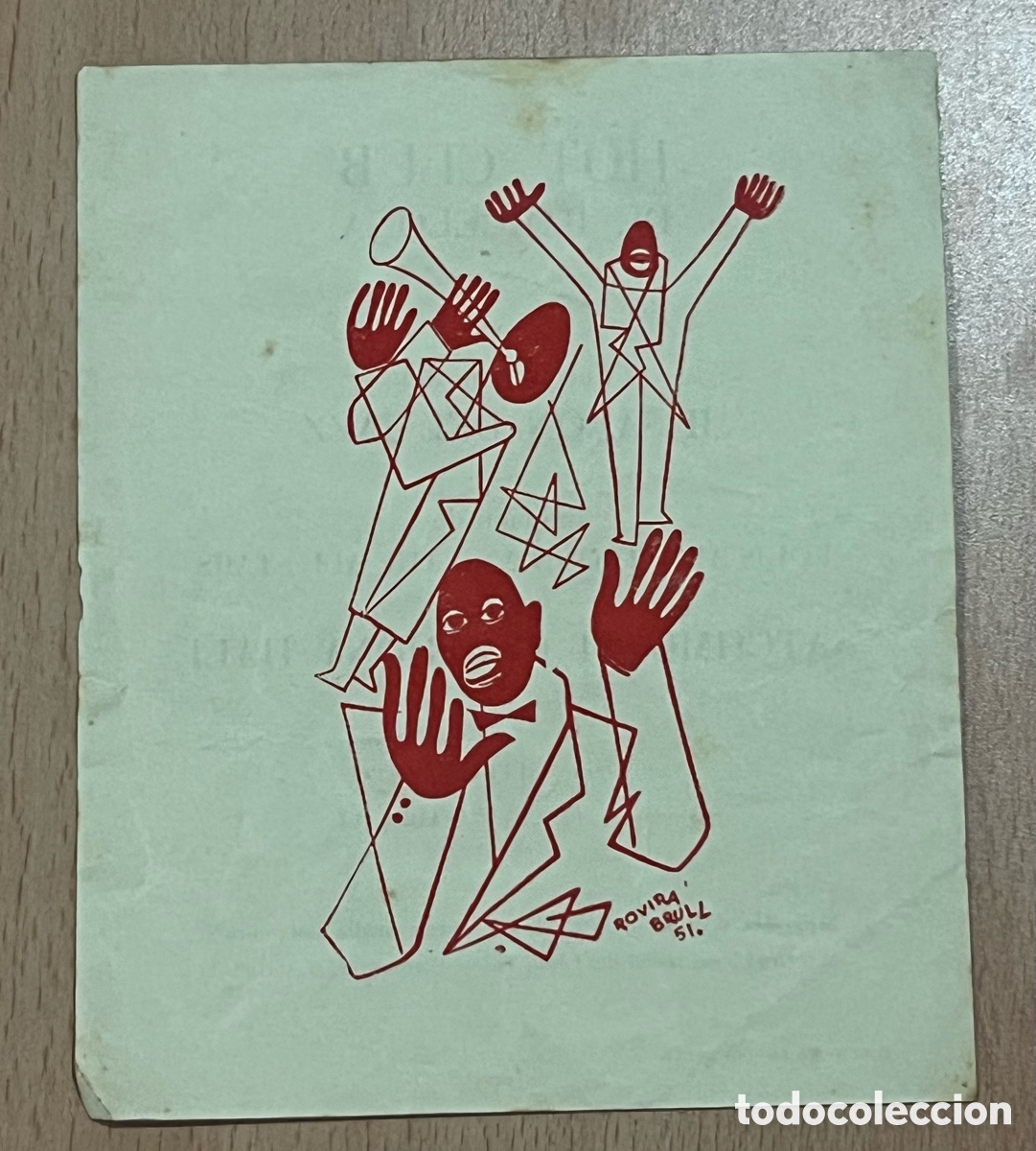 M&uacute;sica de colecci&oacute;n: HOT CLUB DE BARCELONA - II SAL&Oacute;N DEL JAZZ - LOUIS ARMSTRONG AND THE ALL STARS - 1952 - ROVIRA BRULL