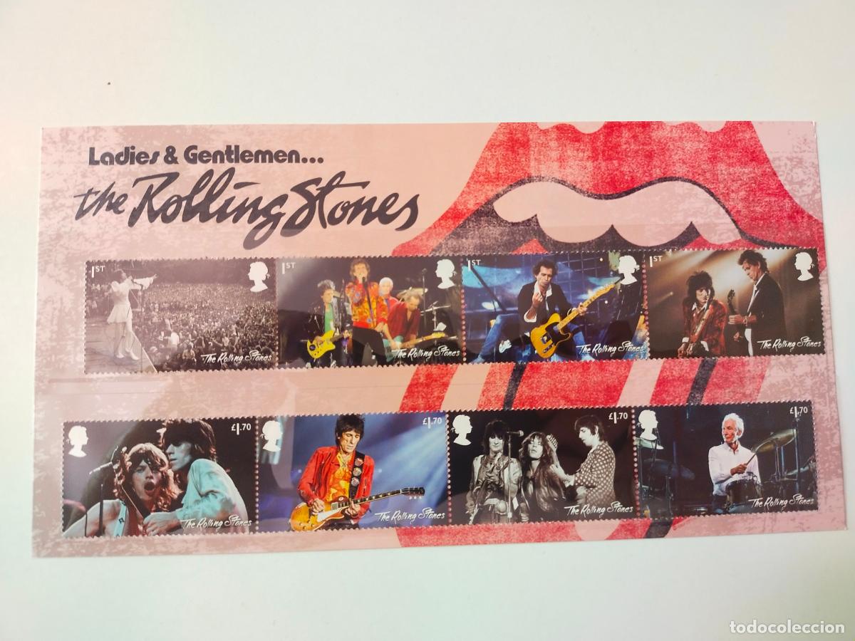 M&uacute;sica de colecci&oacute;n: THE ROLLING STONES- 8 SELLOS EDICION LIMITADA UK 2022. COMO NUEVOS.
