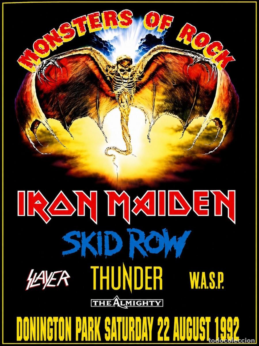 M&uacute;sica de colecci&oacute;n: IRON MAIDEN - rare Concert !! cartel concert 30x40 !!