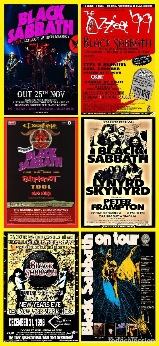 M&uacute;sica de colecci&oacute;n: BLACK SABBATH - LIMT OFFER - LIMT OFFER 6 POSTERS VINTAGE CONCERT !! cartel 30x40 !!