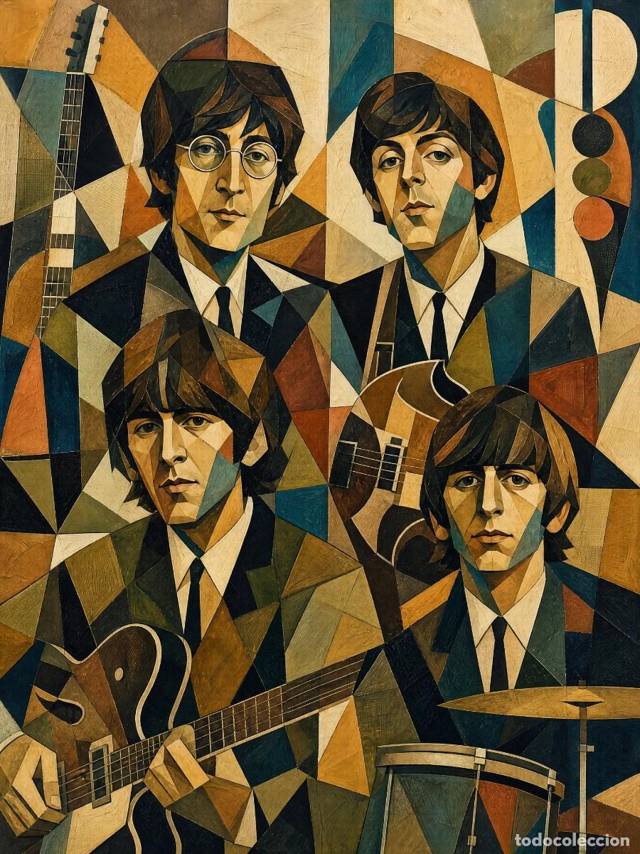 M&uacute;sica de colecci&oacute;n: the beatles - PICASSO vintage collection !! cartel concierto 30x40 !!