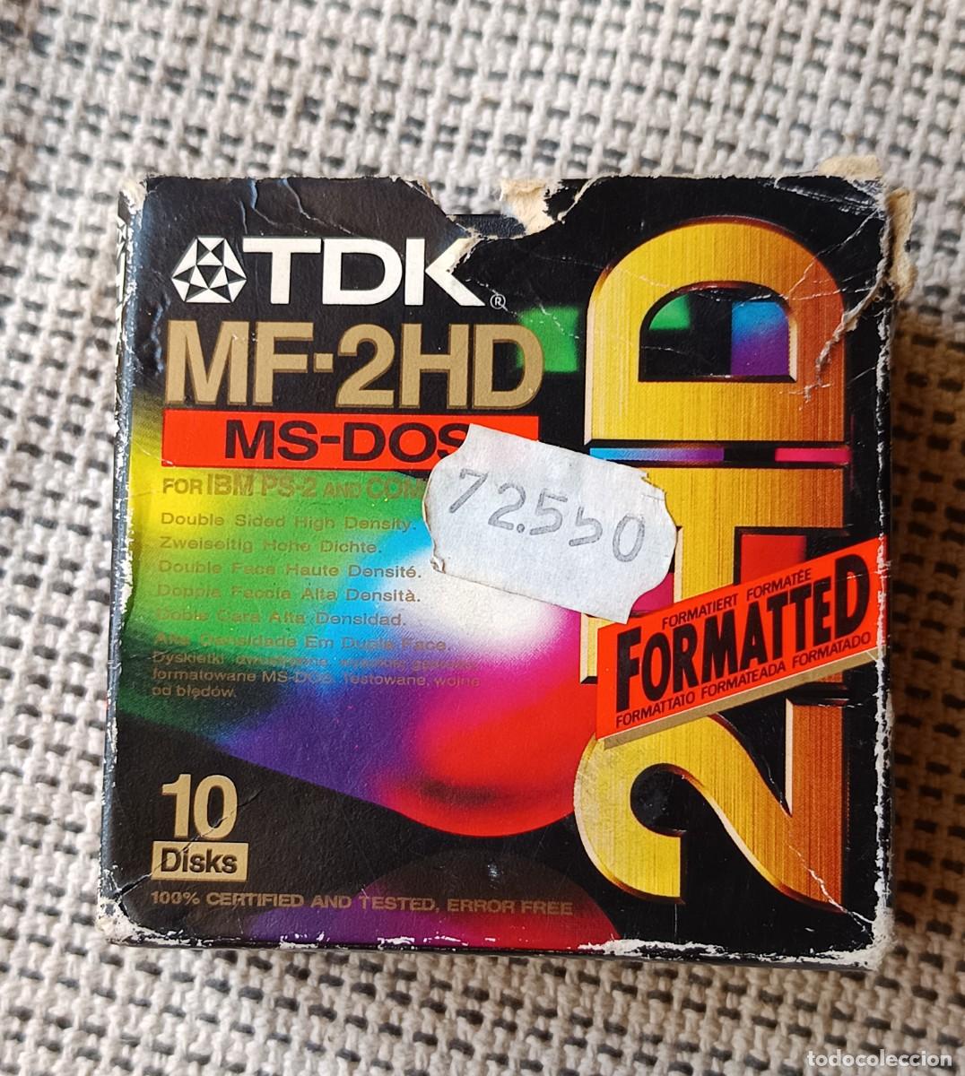 M&uacute;sica de colecci&oacute;n: Caja con 10 disquetes MS-DOS sin usar.