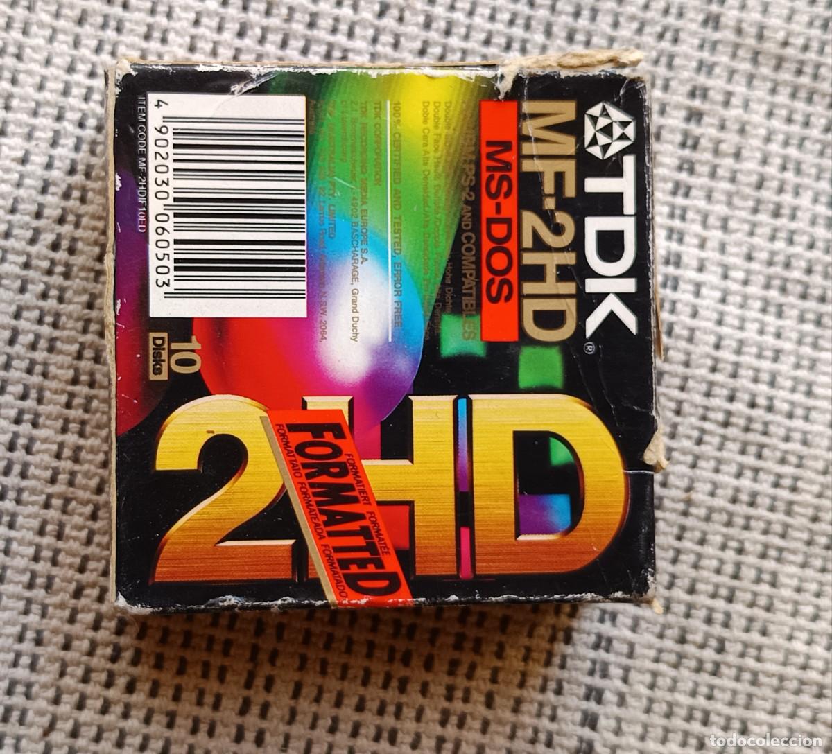 M&uacute;sica de colecci&oacute;n: Caja con 10 disquetes MS-DOS sin usar. - Foto 2