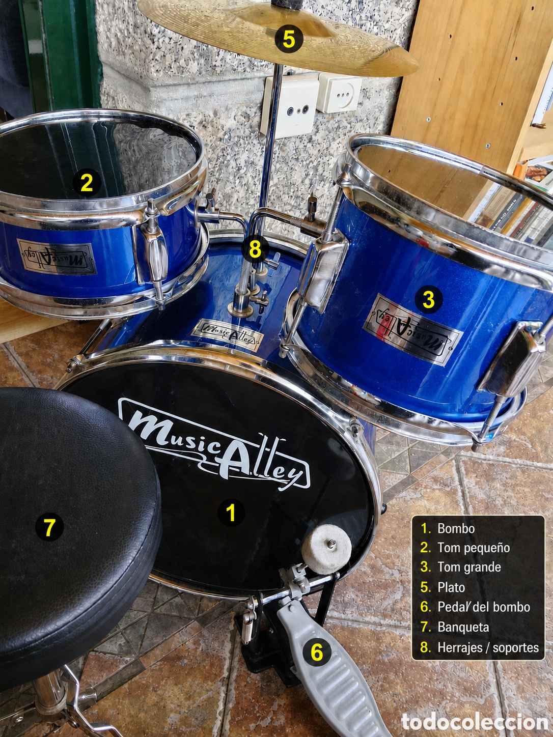 M&uacute;sica de colecci&oacute;n: Bater&iacute;a musical Music Alley