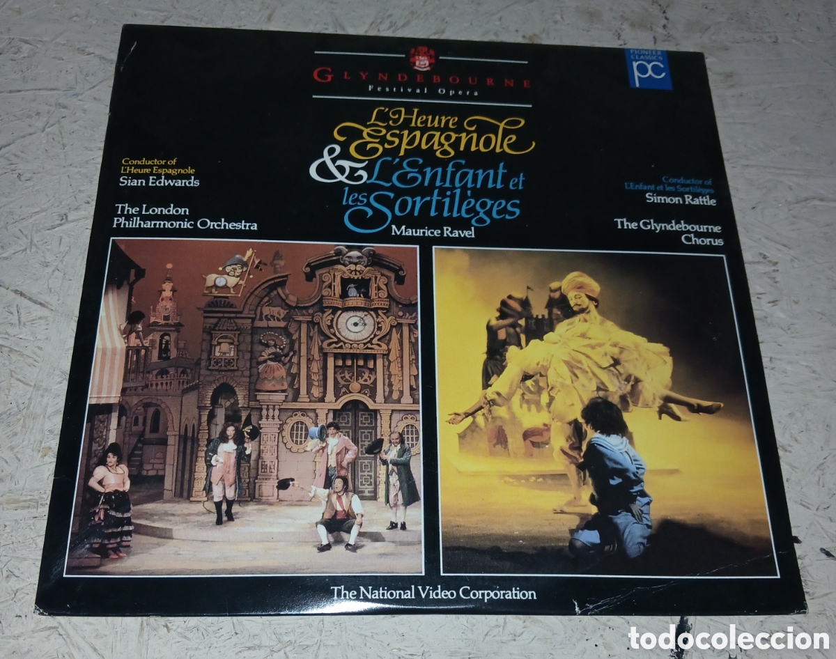 M&uacute;sica de colecci&oacute;n: LaserDisc Maurice Ravel: L'Heure Espagnole & L'Enfant et les Sortil&egrave;ges Glyndebourne Festival Opera