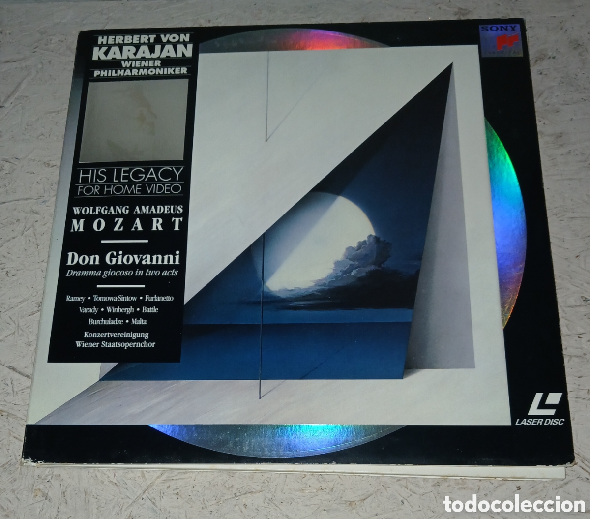 M&uacute;sica de colecci&oacute;n: Laser Disc: Mozart - Don Giovanni (Herbert von Karajan, Wiener Philharmoniker, Samuel Ramey) - Sony