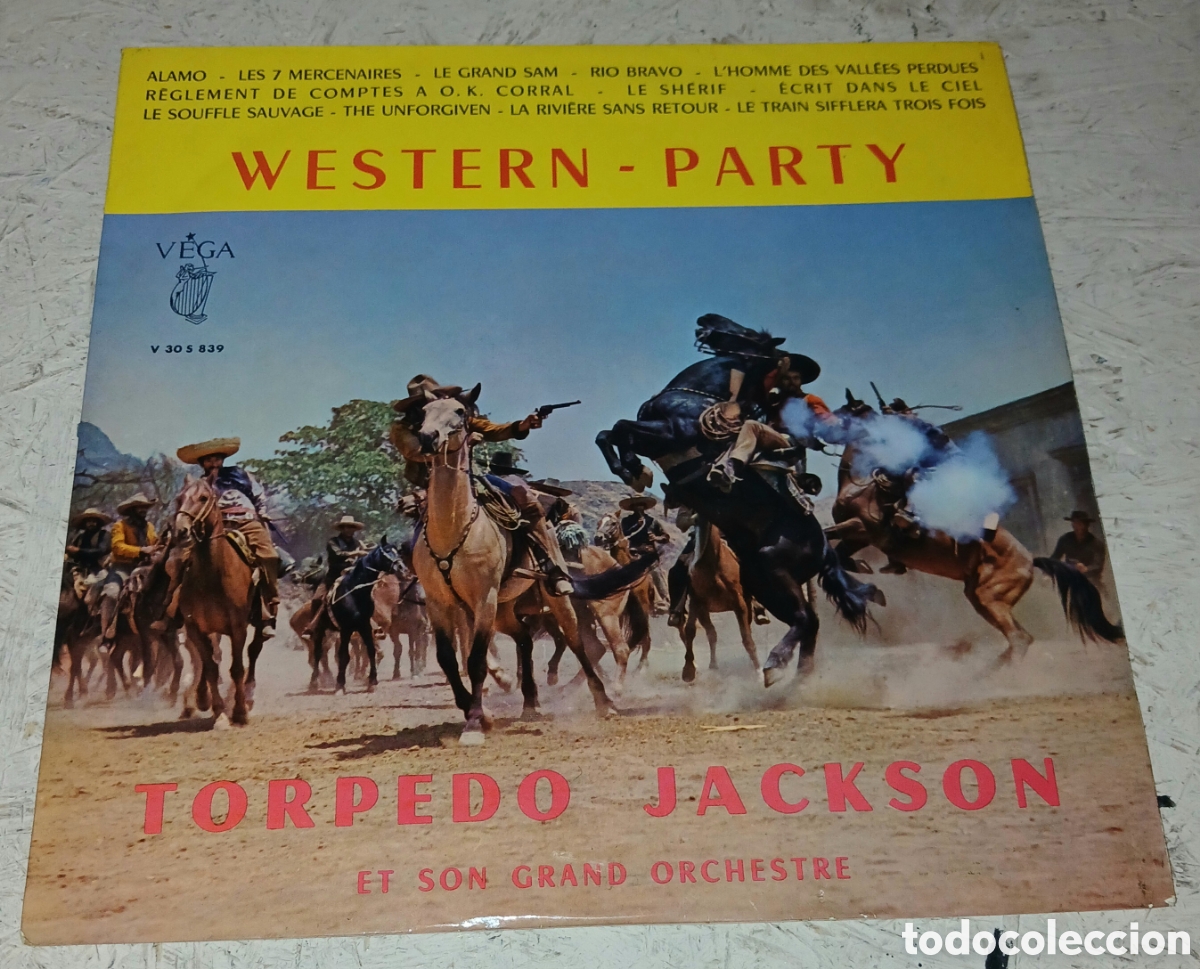 M&uacute;sica de colecci&oacute;n: Disco Vinilo LP: Torpedo Jackson et son Grand Orchestre - Western-Party