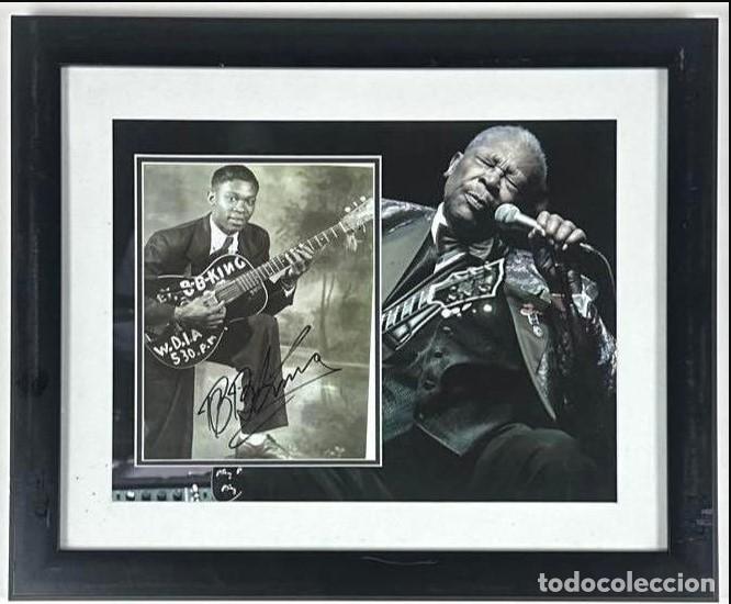 M&uacute;sica de colecci&oacute;n: B.B. King &ndash; Original Signed Photograph, Framed & Certified (ACOA)