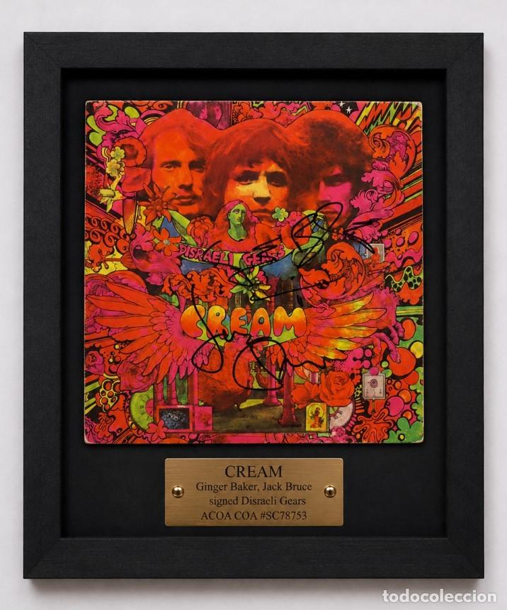M&uacute;sica de colecci&oacute;n: CREAM &ndash; &ldquo;Disraeli Gears&rdquo; &ndash; LP Signed by Ginger Baker & Jack Bruce | ACOA COA