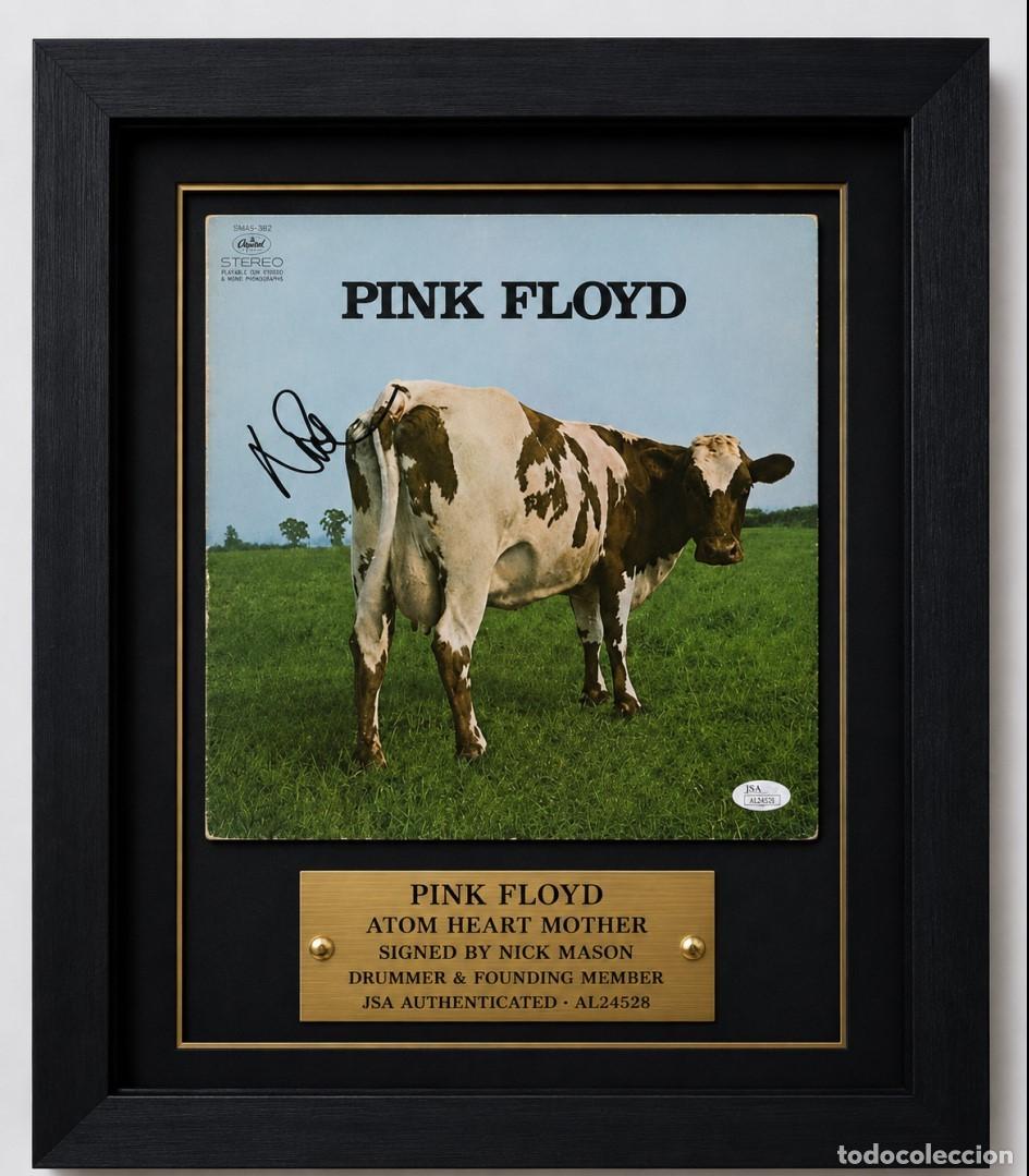 M&uacute;sica de colecci&oacute;n: Pink Floyd &ndash; Atom Heart Mother &ndash; Signed by Nick Mason &ndash; JSA Authenticated &ndash; Vinyl &ndash; Framed