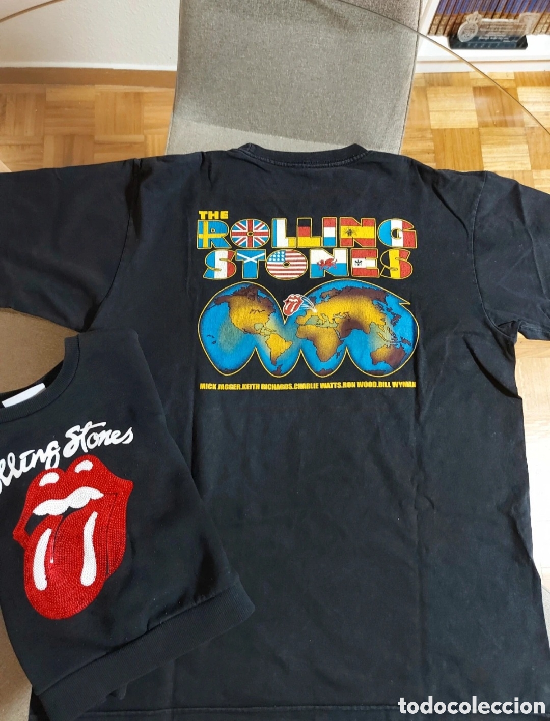 M&uacute;sica de colecci&oacute;n: Camiseta vintage 80s Rolling Stones World Tour 81 - 82 + regalo