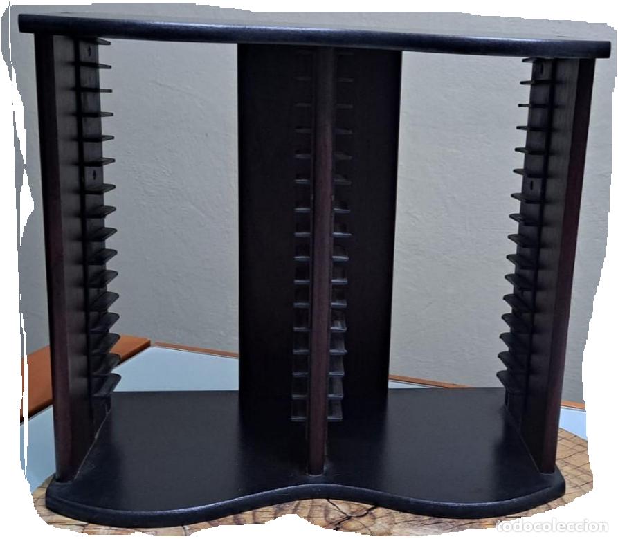 M&uacute;sica de colecci&oacute;n: MUEBLE ORGANIZADOR DE MADERA PARA 30 CD'S &middot; MEDIDAS: 30 X 27 X 17 cm.