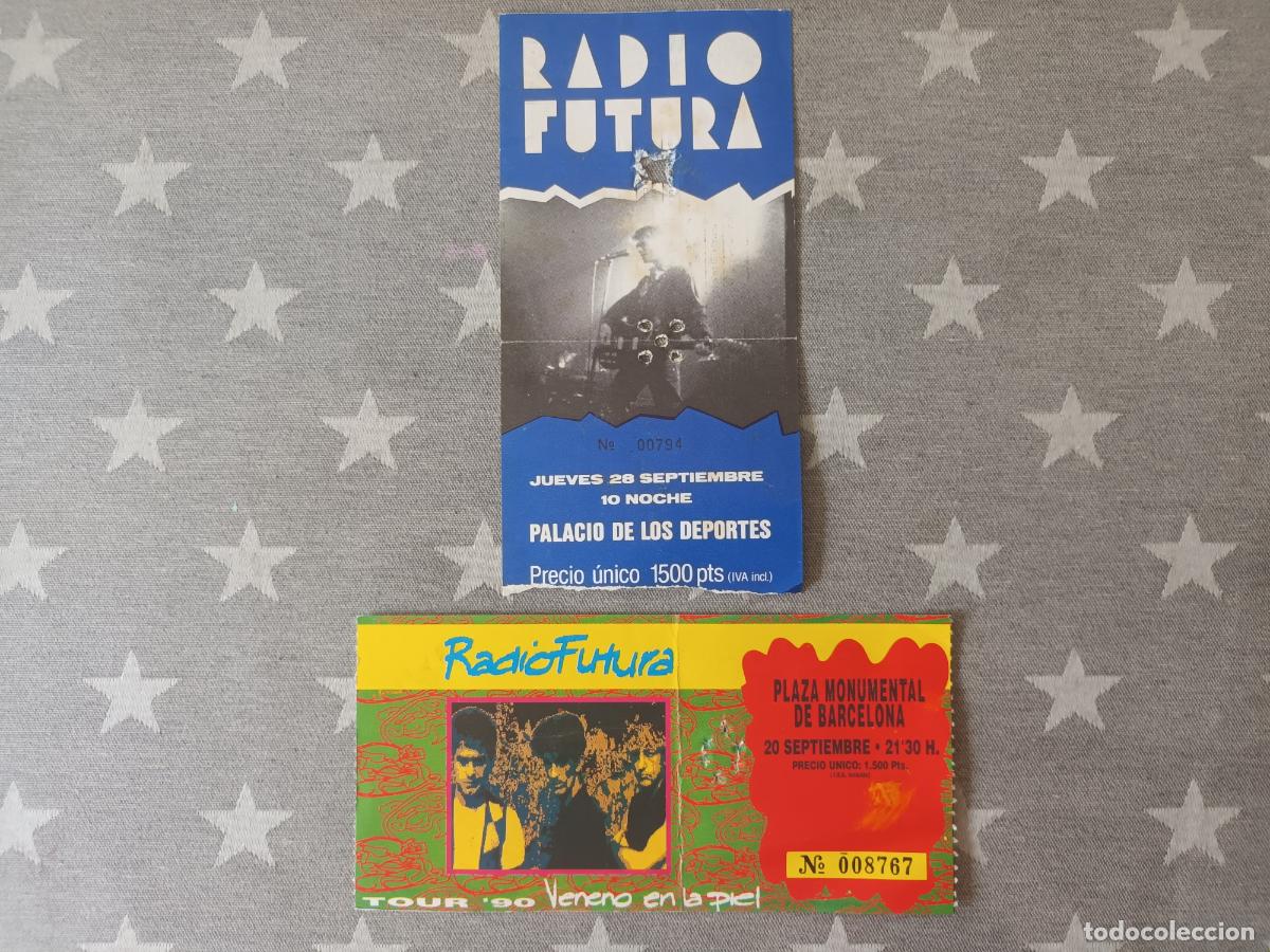 M&uacute;sica de colecci&oacute;n: ENTRADA RADIO FUTURA. TOUR 90 PLAZA MONUMENTAL BARCELONA Y PALACIO DEPORTES