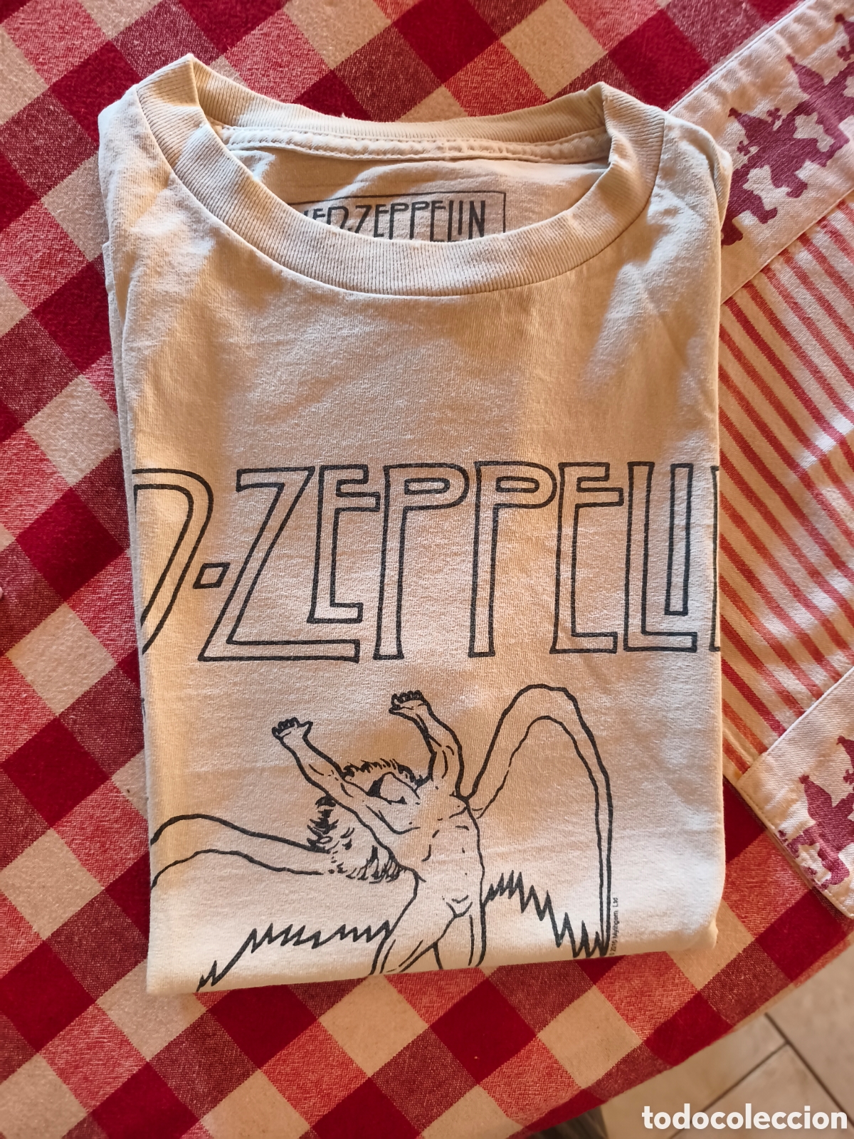 M&uacute;sica de colecci&oacute;n: Led zeppelin - camiseta 1977 original - Foto 6
