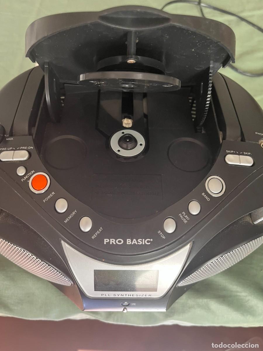 M&uacute;sica de colecci&oacute;n: AM/FM ESTEREO RADIO CON MP3 Y CD. MARCA PRO BASIC Ref. CP 4025 - FUNCIONA - Foto 2