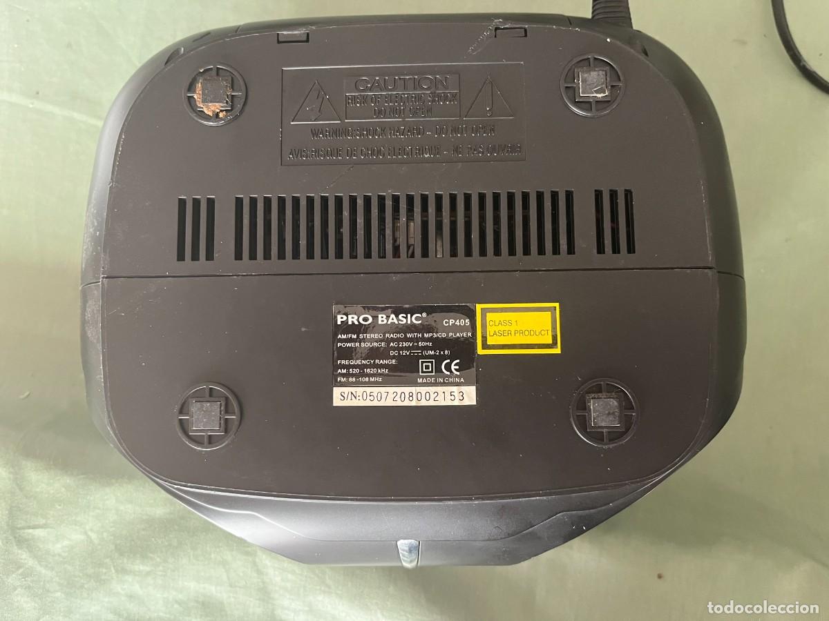 M&uacute;sica de colecci&oacute;n: AM/FM ESTEREO RADIO CON MP3 Y CD. MARCA PRO BASIC Ref. CP 4025 - FUNCIONA - Foto 3