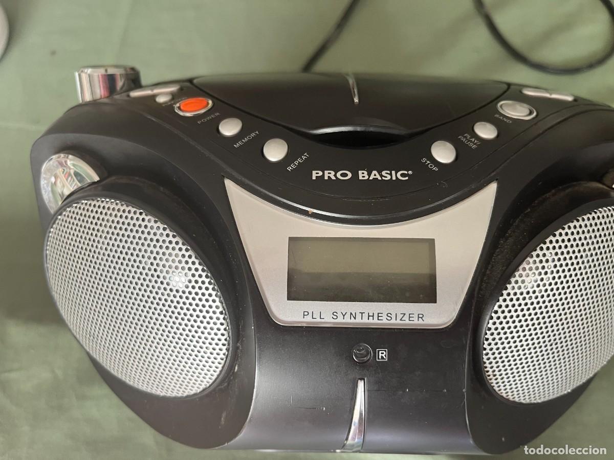 M&uacute;sica de colecci&oacute;n: AM/FM ESTEREO RADIO CON MP3 Y CD. MARCA PRO BASIC Ref. CP 4025 - FUNCIONA - Foto 6