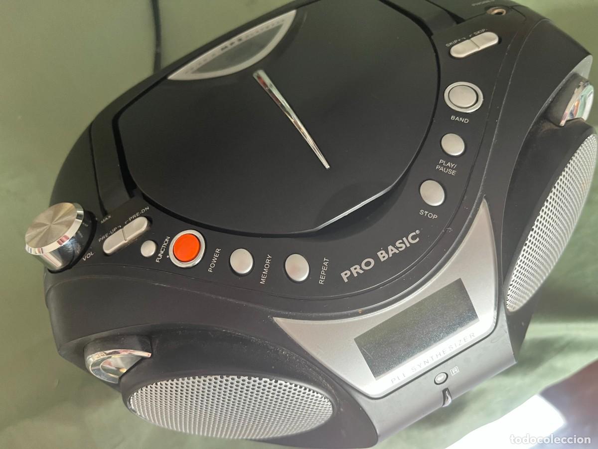 M&uacute;sica de colecci&oacute;n: AM/FM ESTEREO RADIO CON MP3 Y CD. MARCA PRO BASIC Ref. CP 4025 - FUNCIONA - Foto 7