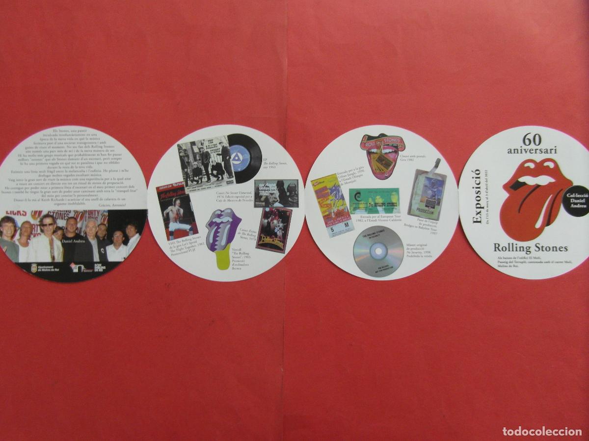 Collectible Music: 1 FOLLETO EXPOSICION 60 ANIVERSARIO ROLLING STONES MOLINS DE REI