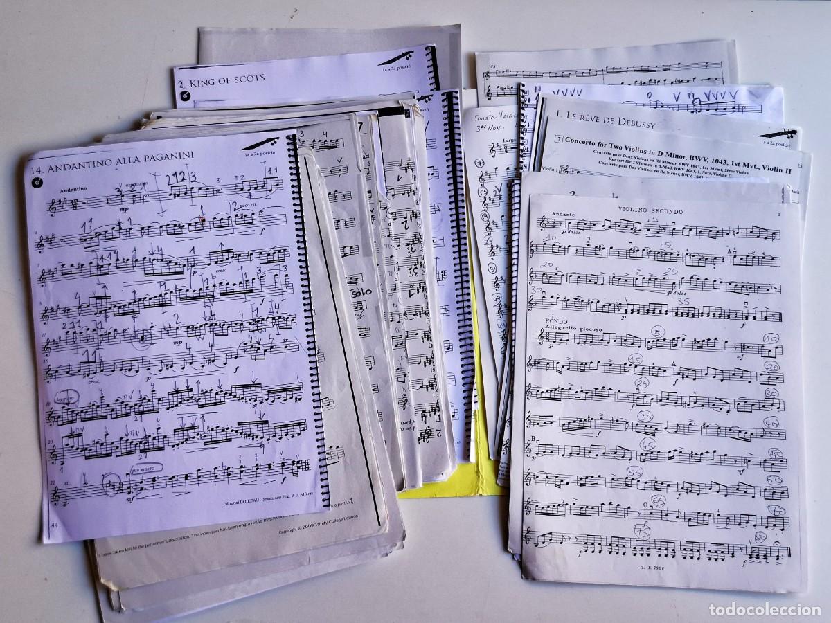 M&uacute;sica de colecci&oacute;n: CARPETA CON MULTIPLES PARTITURAS DE MUSICA VARIAS