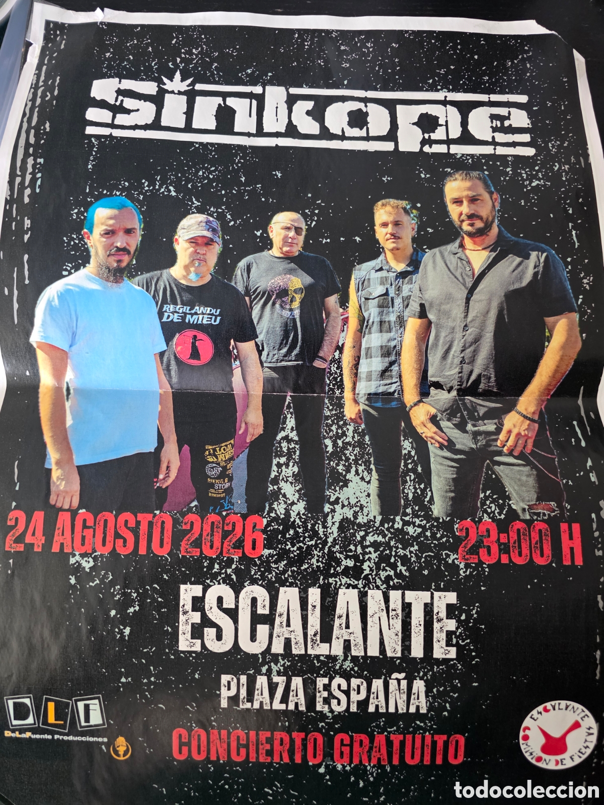 M&uacute;sica de colecci&oacute;n: CARTEL ORIGINAL DE LA BANDA SINKOPE..LEER