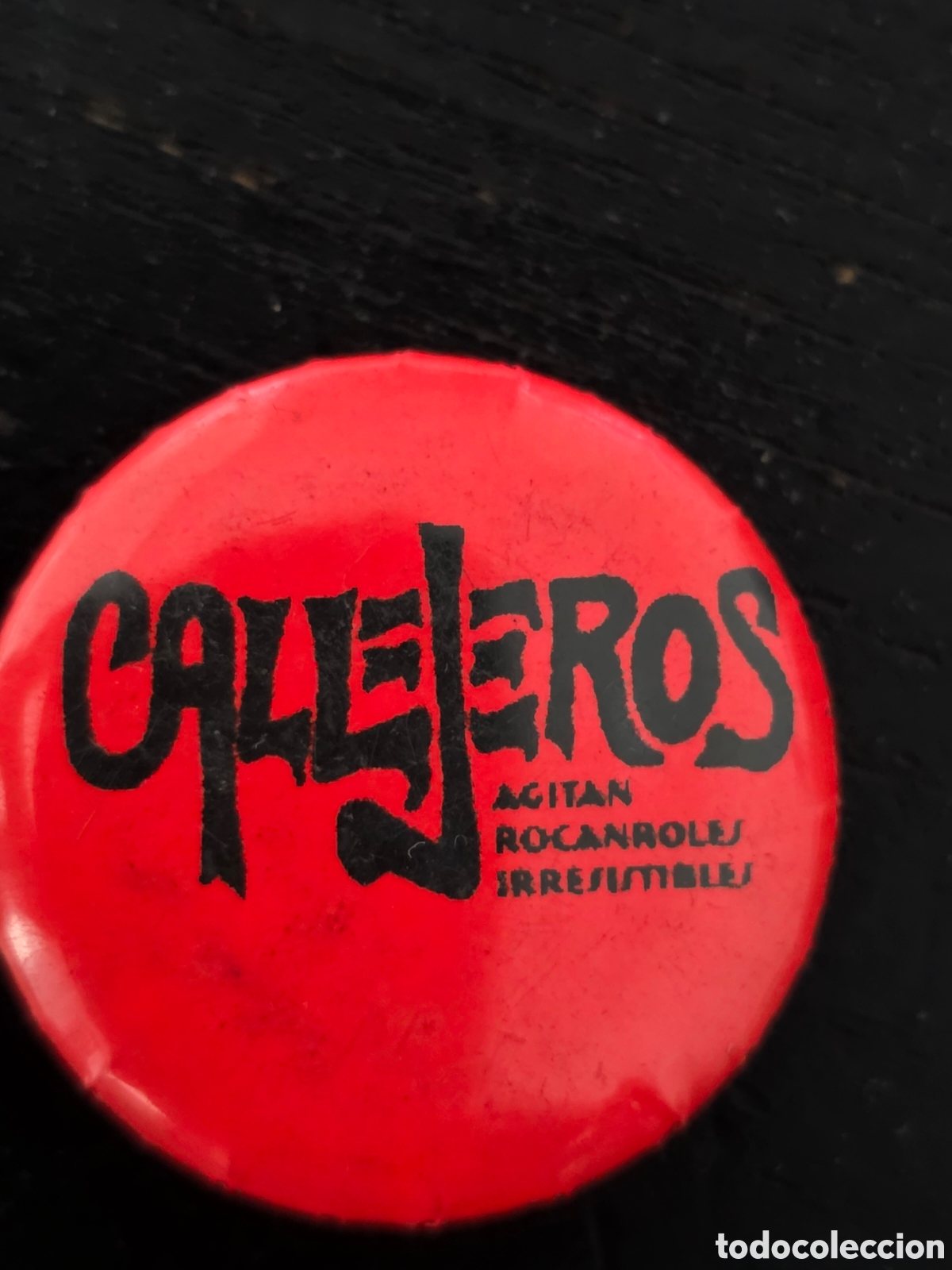 M&uacute;sica de colecci&oacute;n: VIEJA CHAPA DE LA BANDA ARGENTINA CALLEJEROS ..25mm