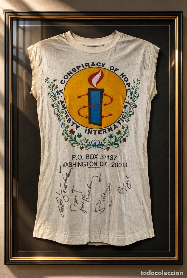 M&uacute;sica de colecci&oacute;n: BILL GRAHAM, STING & PETER GABRIEL &ndash; HAND-SIGNED VINTAGE CONCERT T-SHIRT