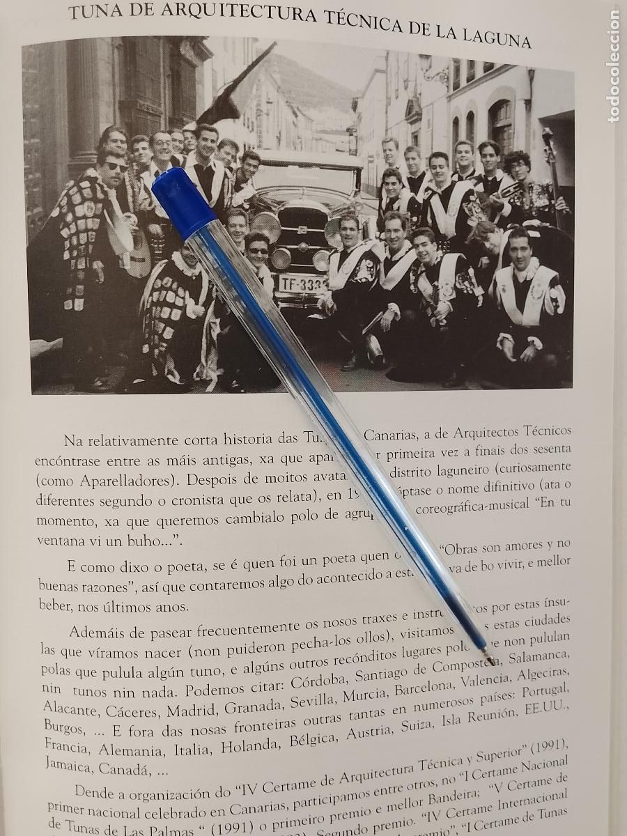 M&uacute;sica de colecci&oacute;n: estudiantina tuna de arquitectura tecnica de la laguna canarias - HOJA DE ANTIGUA PUBLICACION