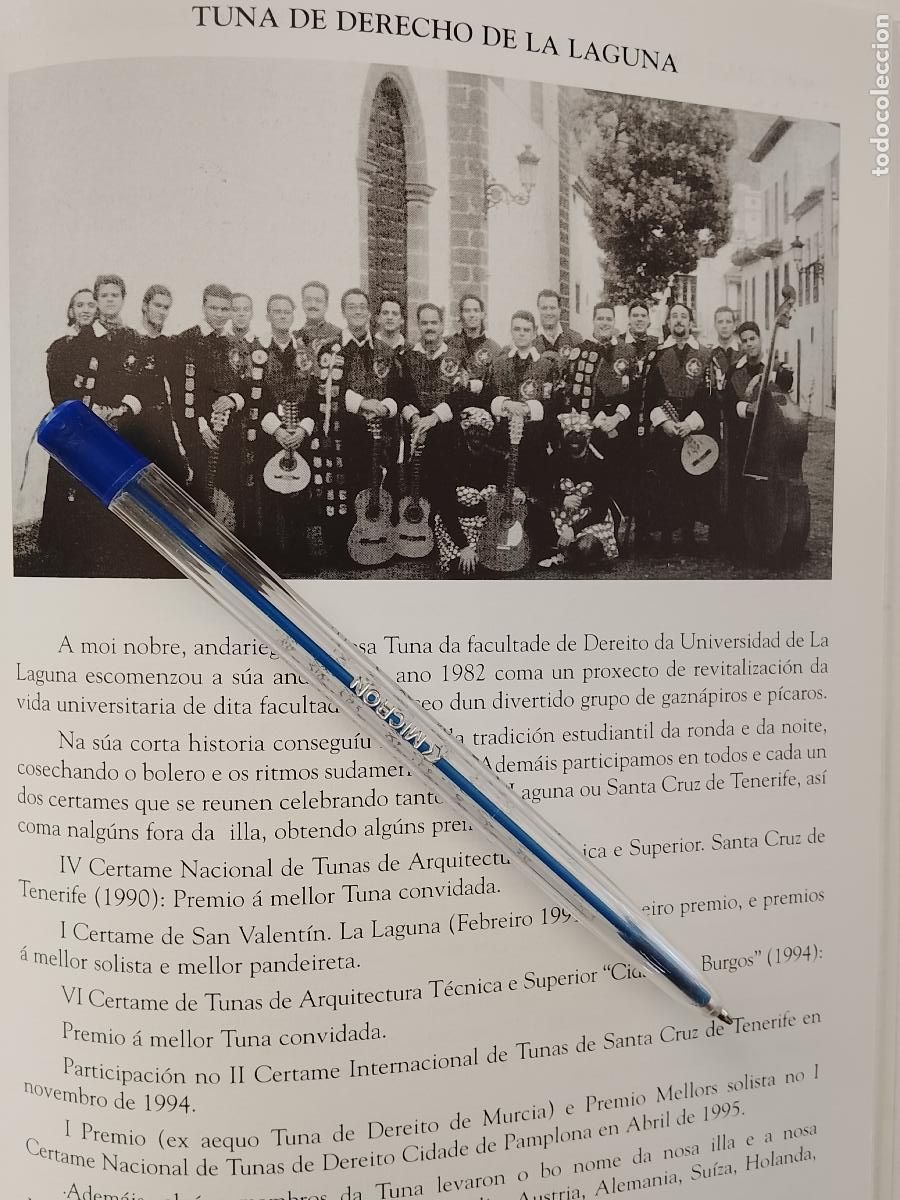 M&uacute;sica de colecci&oacute;n: estudiantina tuna de DERECHO LA LAGUNA Y TRASERA FARMACIA canarias - HOJA DE ANTIGUA PUBLICACION