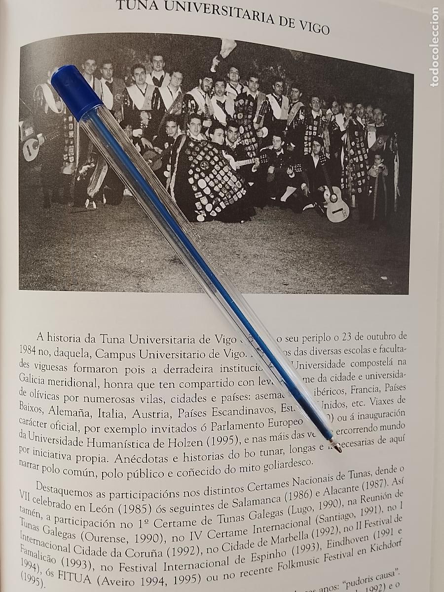 M&uacute;sica de colecci&oacute;n: estudiantina tuna UNIVERSITARIA VIGO Y TRASERA FEMENINA DE ZARAGOZA - HOJA DE ANTIGUA PUBLICACION