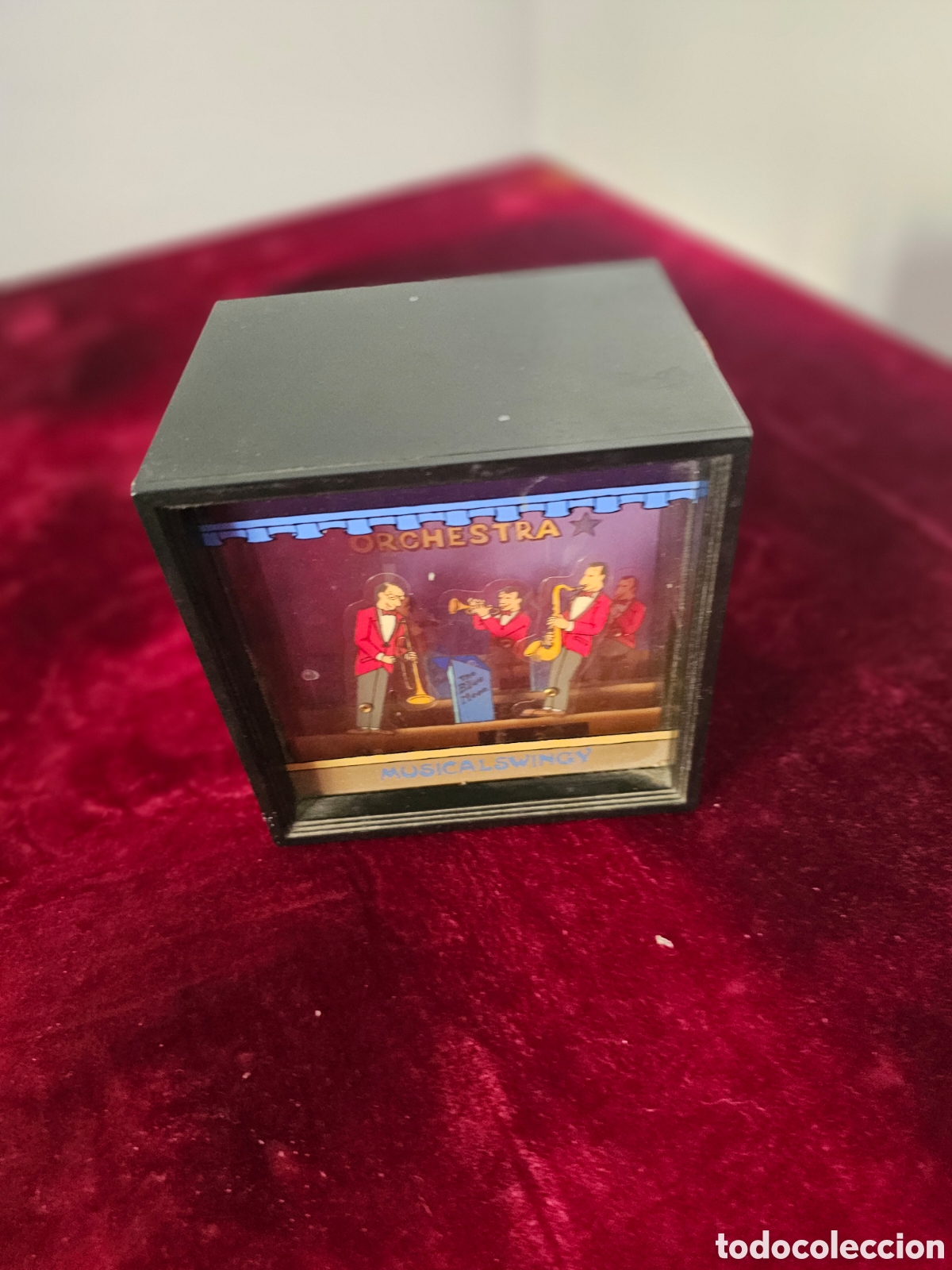 M&uacute;sica de colecci&oacute;n: Caja Musical Vintage Aut&oacute;mata / Diorama &rdquo;Musical Swingy Orchestra - The Blue Moon&rdquo;