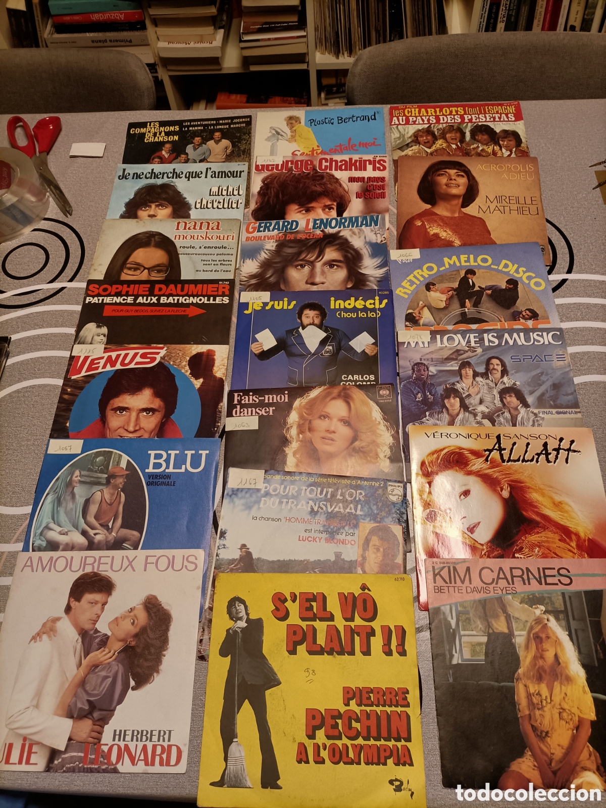 M&uacute;sica de colecci&oacute;n: Lote 144 , Singles,En Franc&eacute;s - Foto 6
