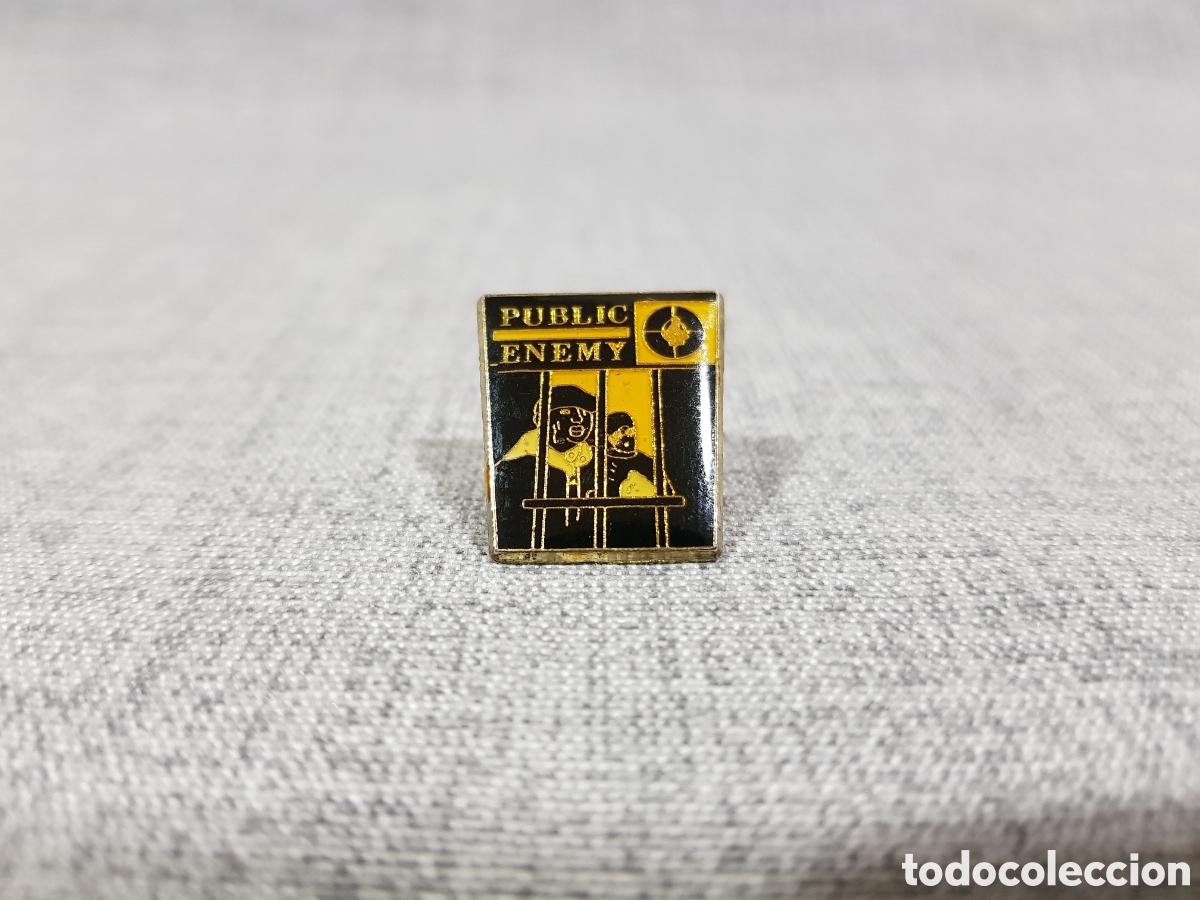 M&uacute;sica de colecci&oacute;n: PUBLIC ENEMY PIN INSIGNIA RAP HIP HOP
