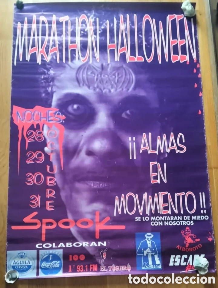 M&uacute;sica de colecci&oacute;n: P&oacute;ster Marathon Halloween Spook Factory,1994