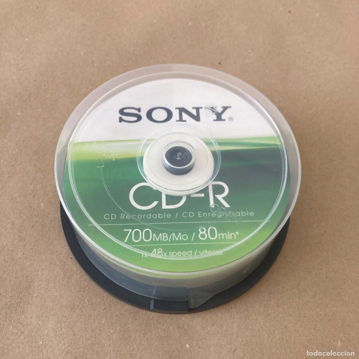 M&uacute;sica de colecci&oacute;n: COMPACT DISC GRABABLES SONY - 700MB 80 MIN TARRINA 20 UDS