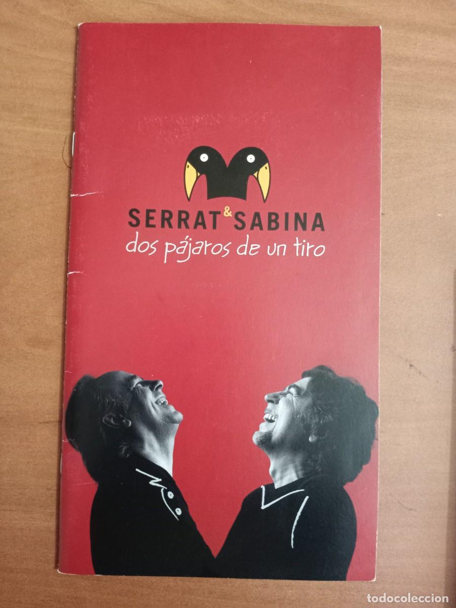 M&uacute;sica de colecci&oacute;n: SERRAT Y SABINA - dos p&aacute;jaros de un tiro - FOLLETO PUBLICITARIO