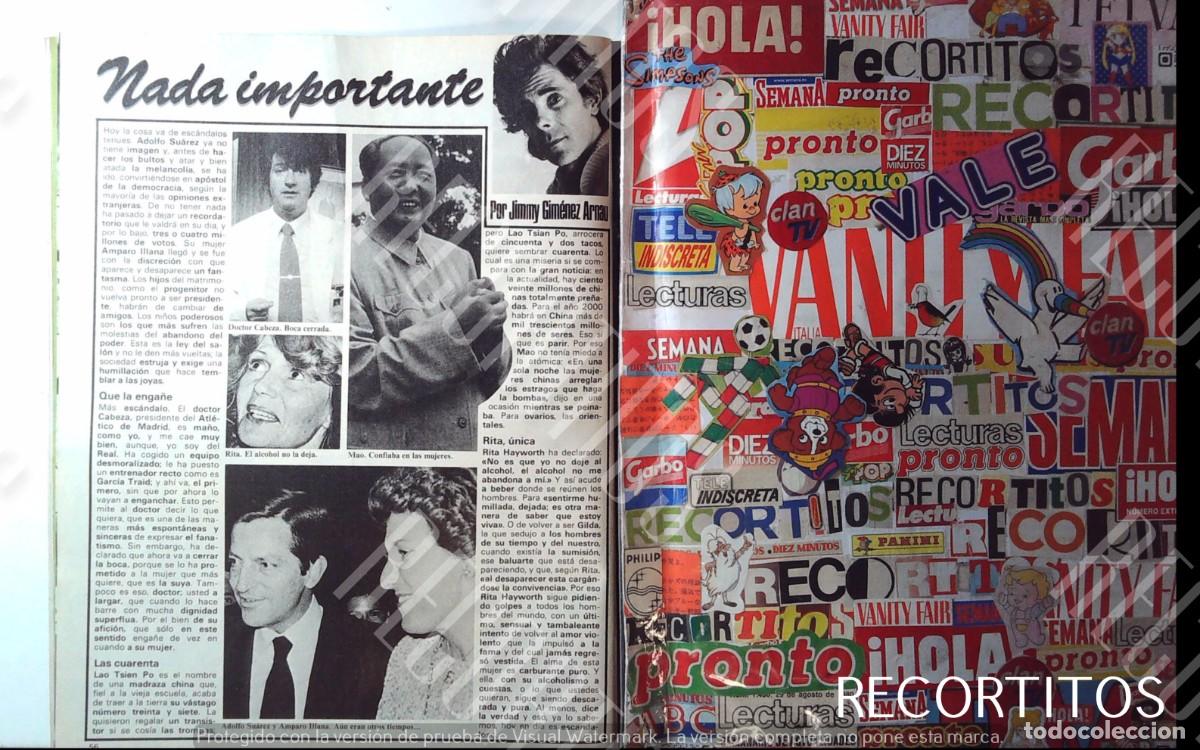 M&uacute;sica de colecci&oacute;n: RITA HAYWORTH ADOLFO SUAREZ AMPARO ILLANA MAO TSE TUNG DOCTOR CABEZA JIMMY GIMENEZ ARNAU