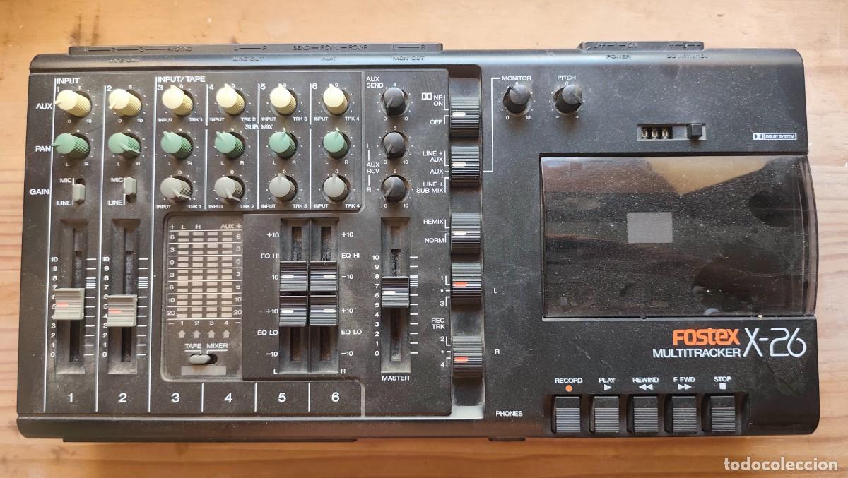 M&uacute;sica de colecci&oacute;n: FOSTEX - MULTITRACKER X-26 - MEZCLADORA/GRABADORA DE 6 CANALES - CON MANUAL - VER FOTOS ADICIONALES