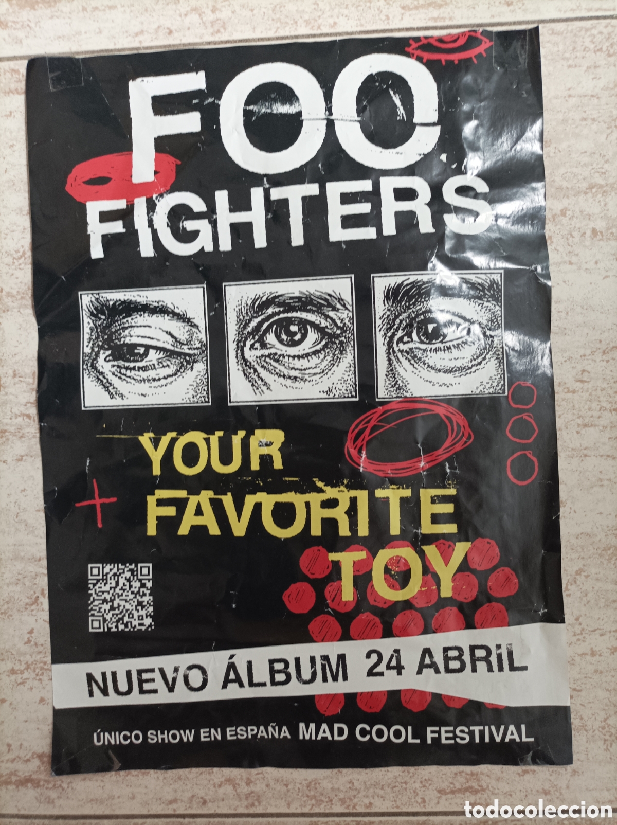 M&uacute;sica de colecci&oacute;n: CARTEL FOO FIGHTERS PUBLICIDAD NUEVO &Aacute;LBUM MAD COOL FESTIVAL