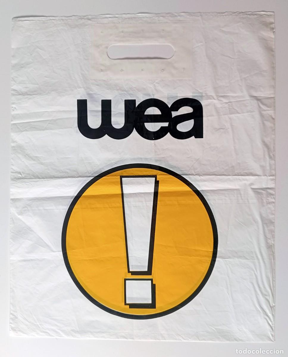 M&uacute;sica de colecci&oacute;n: ANTIGUA BOLSA DE COMPRA DISCOS WEA LOGOTIPO