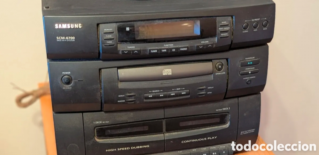M&uacute;sica de colecci&oacute;n: Tocadiscos Samsung SCM-6700. MIDI HI-FI System - Foto 2