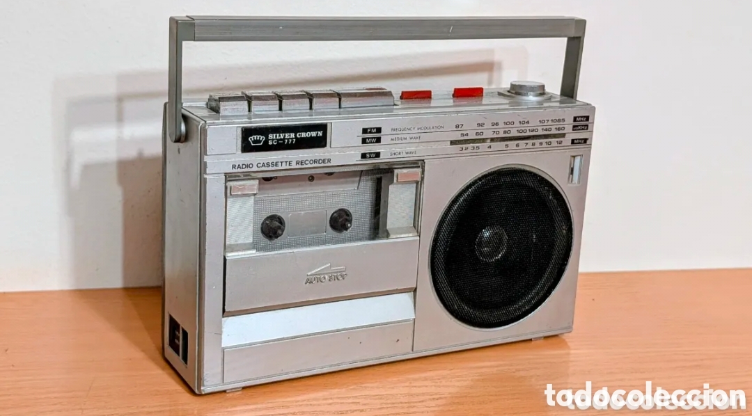M&uacute;sica de colecci&oacute;n: Radio Cassette Recorder Silver Crown SC-777