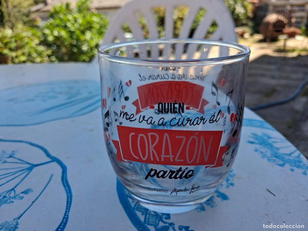 M&uacute;sica de colecci&oacute;n: Alejandro Sanz - Coraz&oacute;n part&iacute;o - vaso oficial serigrafiado - escaso