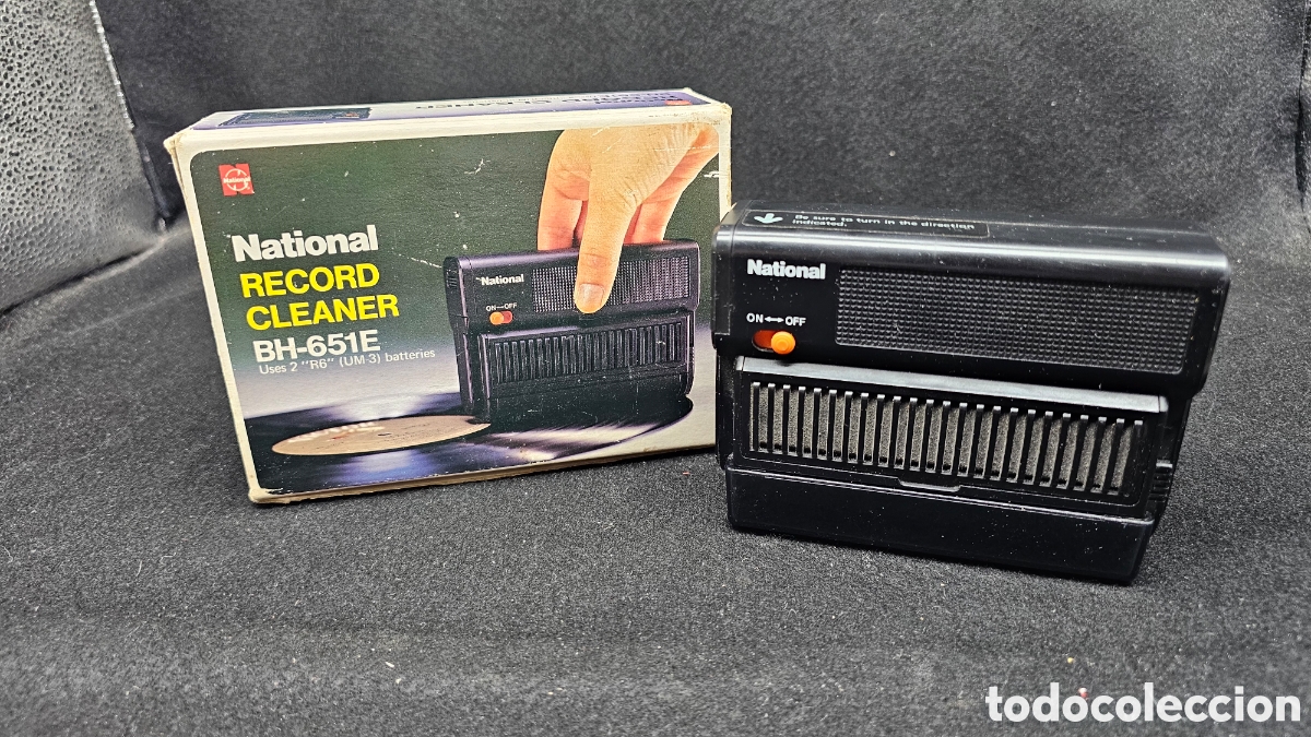 M&uacute;sica de colecci&oacute;n: limpiador de discos de vinilo vintage National Record Cleaner BH-651E
