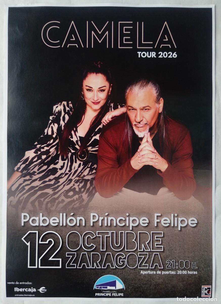 M&uacute;sica de colecci&oacute;n: CAMELA, TOUR 2026. P&Oacute;STER 32 X 45 cms..