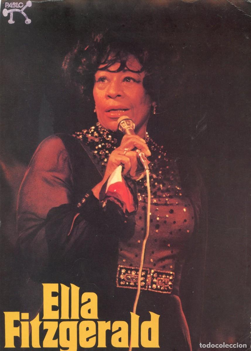 M&uacute;sica de colecci&oacute;n: ELLA FITZGERAL. Mina cartel cartulina, promo tiendas.