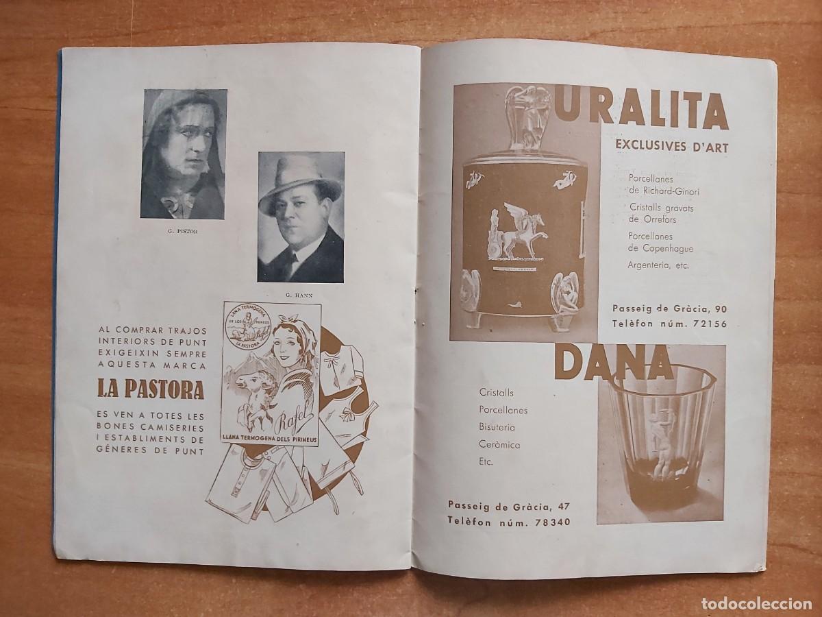 M&uacute;sica de colecci&oacute;n: 1933-34 PROGRAMA OFICIAL GRAN TEATRE DEL LICEU - Foto 5