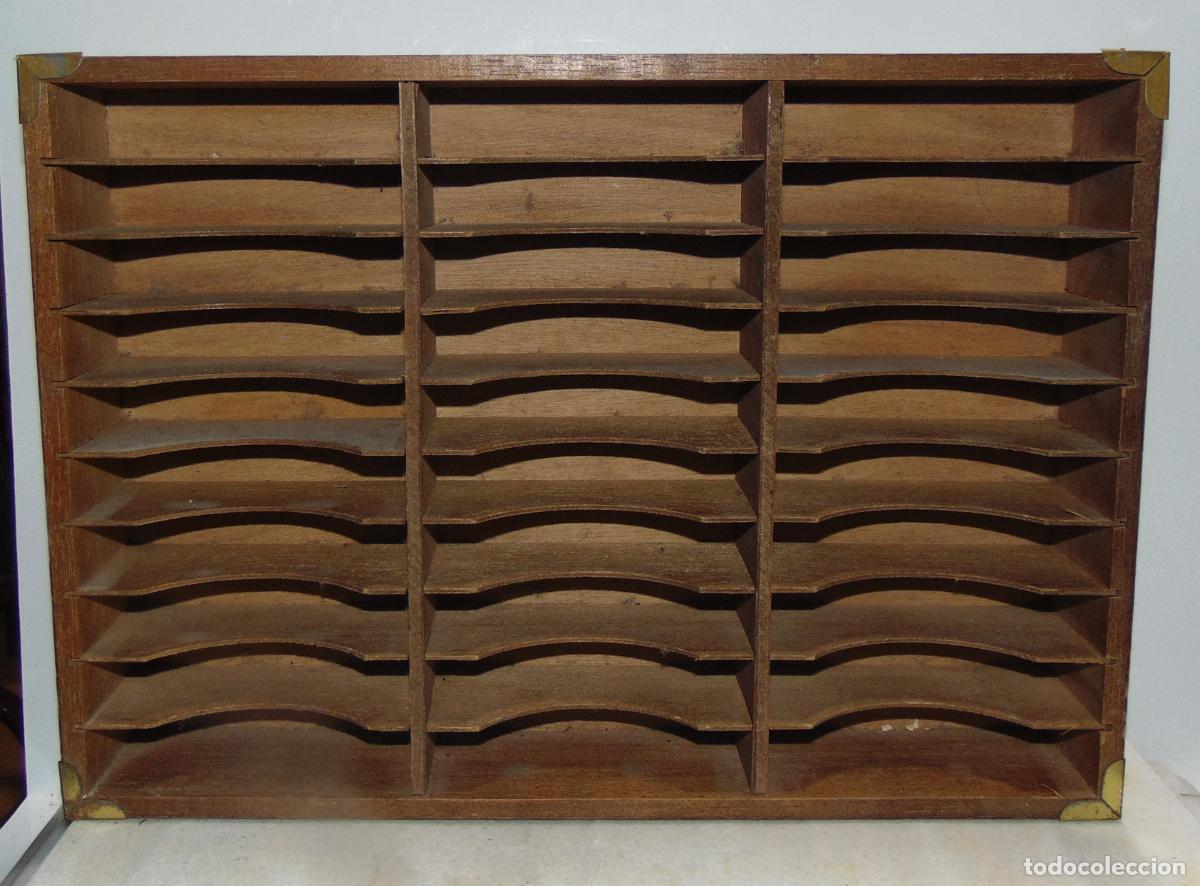 M&uacute;sica de colecci&oacute;n: EXPOSITOR DE MADERA PARA CINTAS DE CASET, 37x26CM
