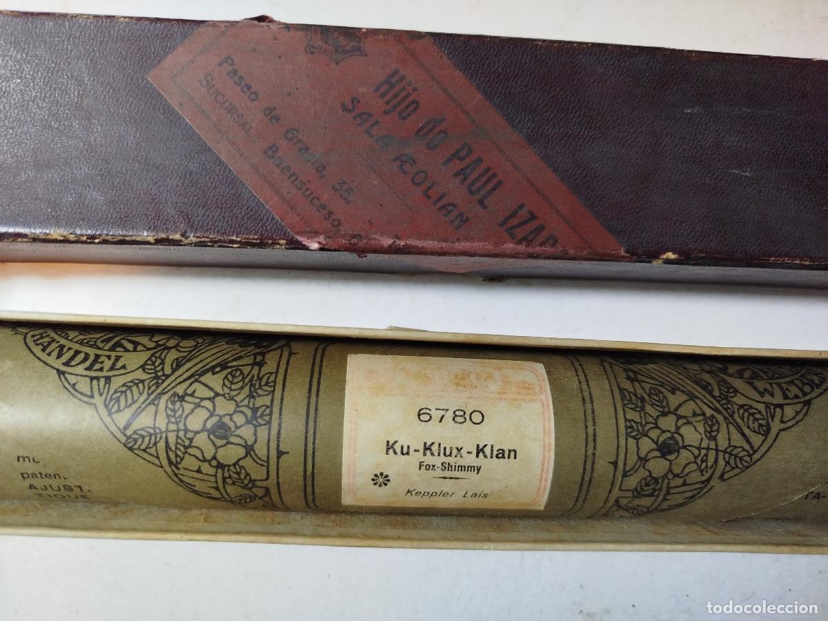 M&uacute;sica de colecci&oacute;n: Partitura pianola antigua retro