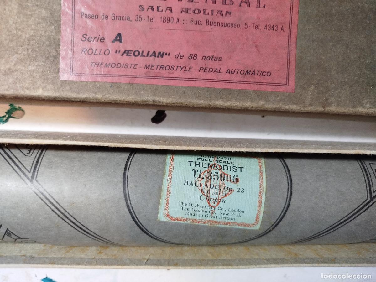 M&uacute;sica de colecci&oacute;n: Partitura pianola antigua retro